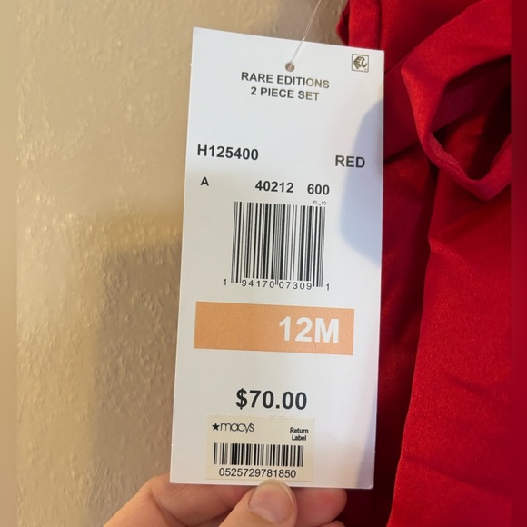 NWT Rare Editions Baby Girls Ruffle Dress sz 12m - Picture 3 of 6